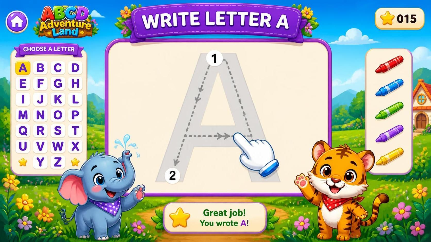 Uppercase Letter Tracing