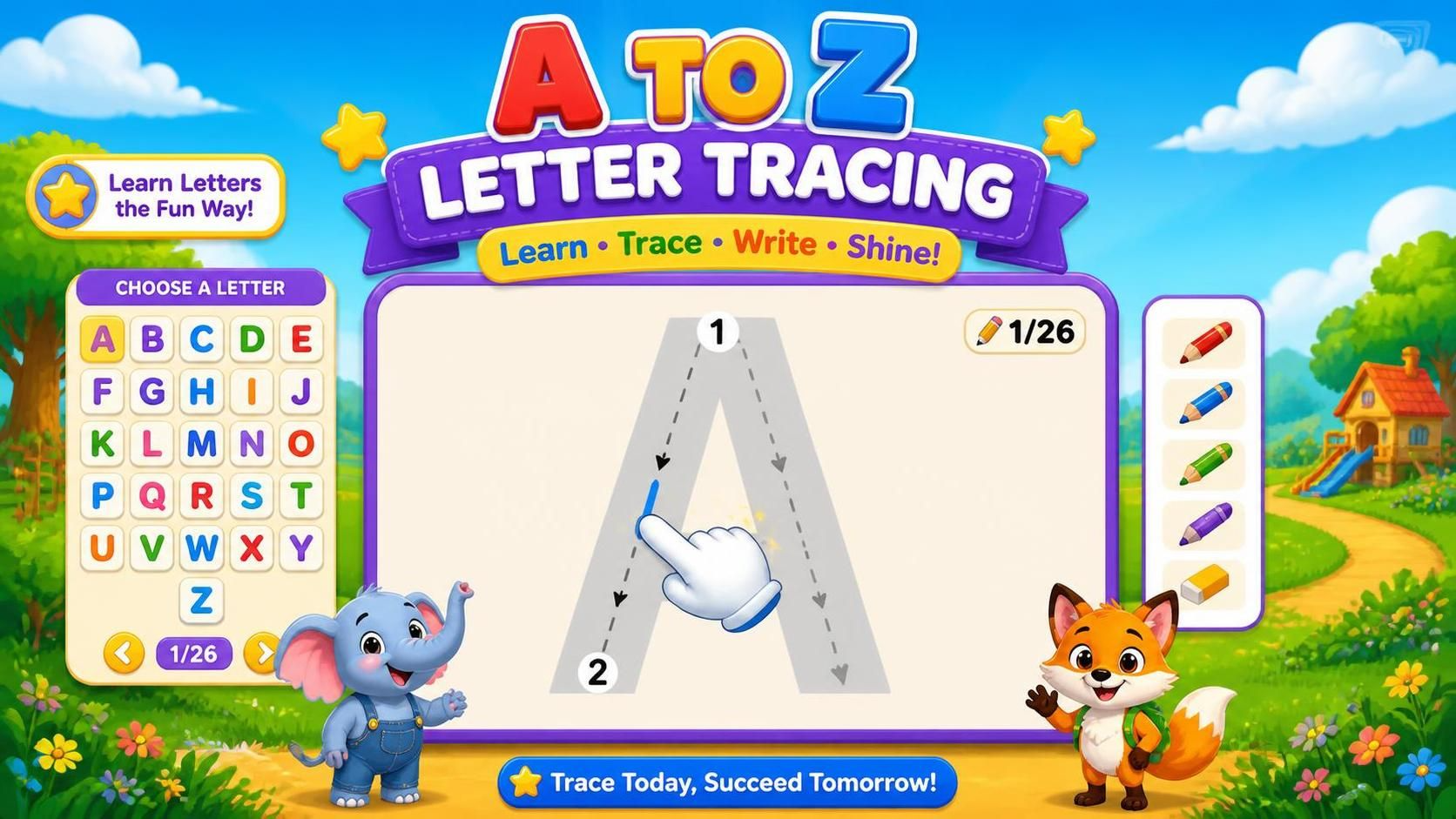 Uppercase Letter Tracing
